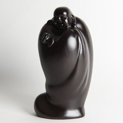 A Chinese Carved Zitan Buddha