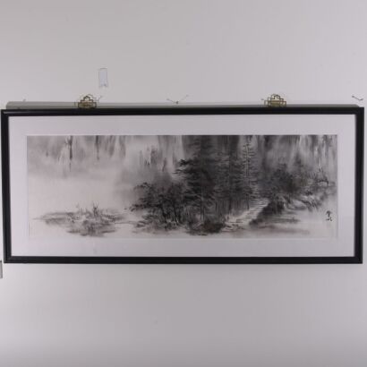 A Set of Two Chinese&lsquo;Landscape&rsquo;Paintings