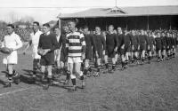 The teams line out at Eden Park for Auckland's first North vs South match for 23 years