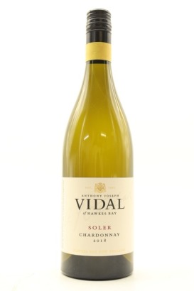 (1) 2018 Vidal Estate Soler Chardonnay, Hawke's Bay