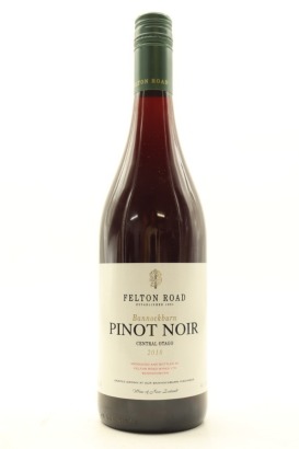 (1) 2018 Felton Road Bannockburn Pinot Noir, Central Otago