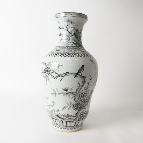 A Chinese Ink-enamel &lsquo;Floral and Bird&rsquo; Vase