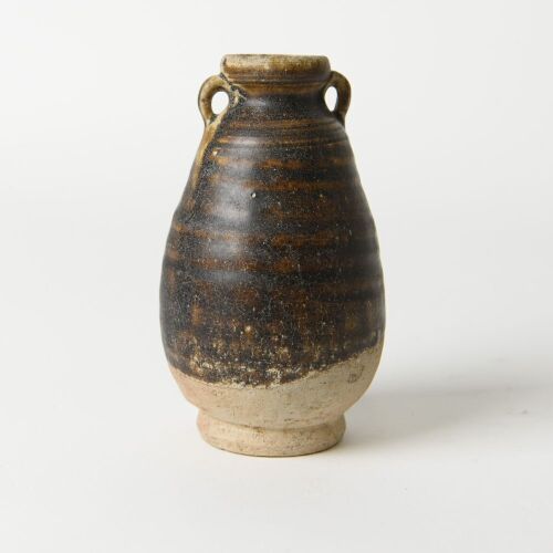 South Asia Sauce-glazed Handled Small Vase