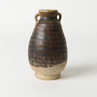 South Asia Sauce-glazed Handled Small Vase