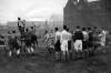 Kiwi Rugby Team giving demonstration to boys of St. Paul's School in England