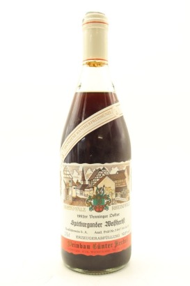 (1) 1992 Weinbau Gunter Herdel Spatburgunder, Rheinpfalz (LS)