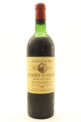 (1) 1967 Chateau Guadet, Saint-Emilion Grand Cru (MS)