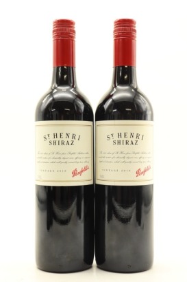 (2) 2010 Penfolds St. Henri Shiraz, South Australia [JR17.5] [WS95]