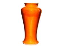 Large Willaim Moorcroft Orange Lustre Baluster Vase, C.1916