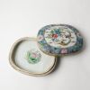 A Chinese Famille-rose ' Floral' Oval Box