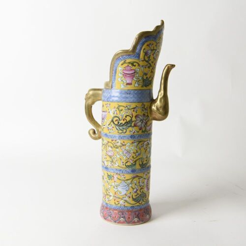 A Chinese Famille-Rose Ewer