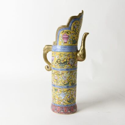 A Chinese Famille-Rose Ewer