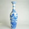 A 20th Century Chinese Blue and White &lsquo;Landscape&rsquo; Egg-shell&rsquo; Vase