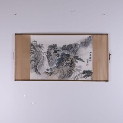 A Set of Two Chinese &lsquo;Landscape&rsquo; Paintings