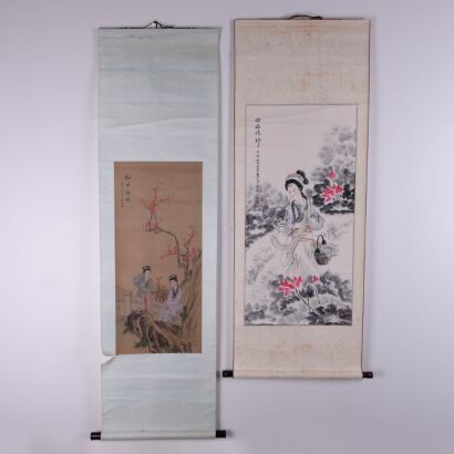 A Set of Two Chinese &lsquo;Ladies&rsquo; Paintings