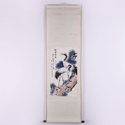 A Chinese &lsquo;Cranes&rsquo; Painting