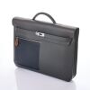 Herm&egrave;s, Depeches 36 Veau Evercolour Vert de Gris / Noir / Fauve Briefcase, with Box - 2
