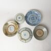 A Set of Two Chinese Qing Dynasty Blue and White Dishes AND A Group of Three Ming Dynasty Dishes (one with damage) - 2