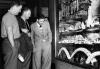 New Zealand rugby football team shopping in South Africa. D.L. Christian, R.A. Dalton and F.R. Allen (captain)