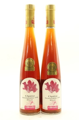 (2) 1998 Will Opitz Opitz Beerenauslese Rot Zweigelt, Neusiedlersee, 375ml