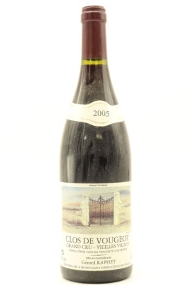 (1) 2005 Gerard Raphet Clos de Vougeot Grand Cru Vieilles Vignes, Cote de Nuits