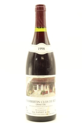 (1) 1998 Gerard Raphet Chambertin Clos-de-Beze Grand Cru, Cote de Nuits