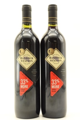 (2) 2003 Banrock Station Shiraz, South Eastern Australia, 1000ml