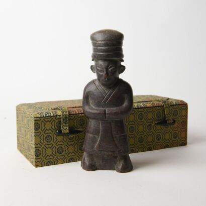 A Chinese Western Zhou Style Jade Figure Ornament
