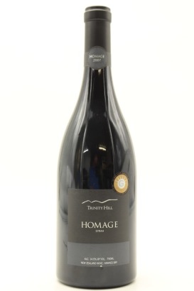 (1) 2007 Trinity Hill Homage Syrah, Gimblett Gravels [JR17] [BC96]