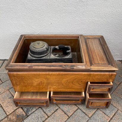 A Japanese Early 20th Century Tea-Boiling Stove Set