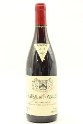 (1) 2011 Chateau de Fonsalette Cotes du Rhone Reserve, Rhone [JR16.5]