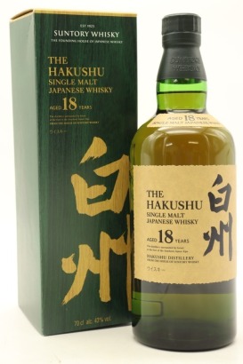 (1) The Hakushu 18 Year Old Single Malt Japanese Whisky, 43% ABV (GB)