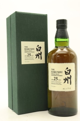 (1) The Hakushu 25 Year Old Single Malt Japanese Whisky, 43% ABV (GB)
