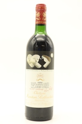 (1) 1986 Chateau Mouton Rothschild, Pauillac [JR17.5] [RP100] [WS99] (US)