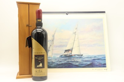(1) 1995 Church Road Reserve Cabernet Sauvignon - Merlot, America's Cup -Team New Zealand Limited edition, Hawke's Bay, 1500ml (GB)