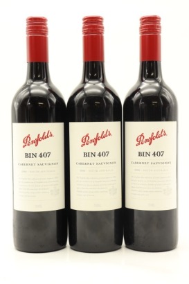 (3) 2008 Penfolds Bin 407 Cabernet Sauvignon