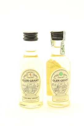 (1) Glen Grant Pure Malt Whisky Miniatures, 2 Bottles Sold as One Lot