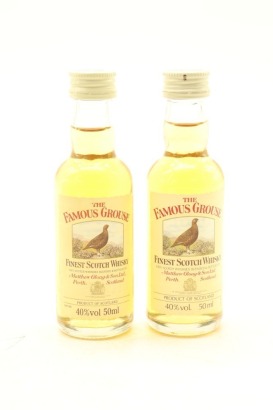 (1) The Famous Grouse Miniatures, 2 Bottles Sold as One Lot