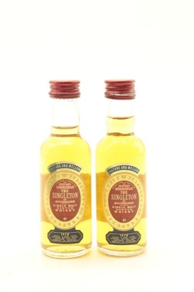 (1) The Singleton Single Malt Whisky Miniatures, 2 Bottles Sold as One Lot