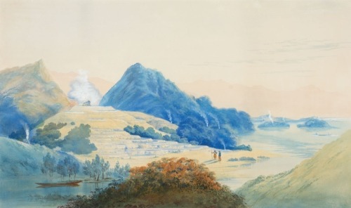 JOHN BARR CLARK HOYTE Te Taraka, White Terraces, Rotomahana