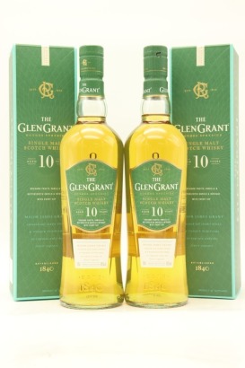 (2) Glen Grant 10 Year Old Single Malt Scotch Whisky, 40% ABV (GB)