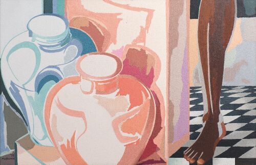 DOUGLAS MACDIARMID Still Life with Floor Urns
