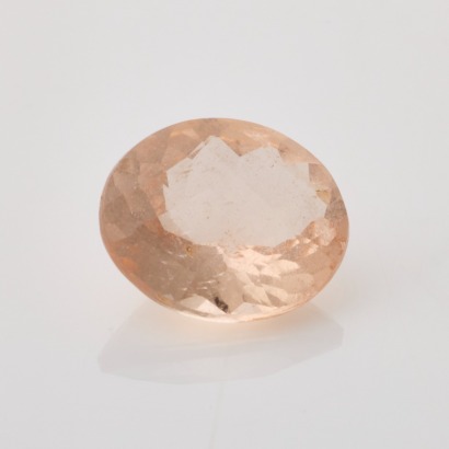 Loose, 3.08ct Oval Mixed Cut Morganite
