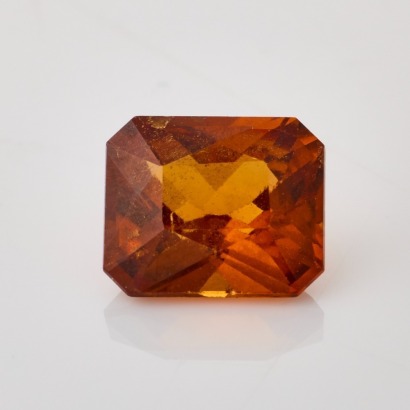 Loose, 2.87ct Rectangular Cut Hessonite Garnet