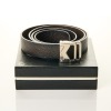 Montblanc, Sfumato Brown Leather, M Buckle Belt, with Box - As new - 2