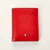 Montblanc, Meisterst&uuml;ck, Black / Red Leather Compact Wallet with Box - As new