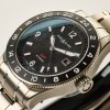 Stainless Steel, 42mm Montblanc 1858 GMT Black Faced Automatic Wristwatch with Box - As new - 2