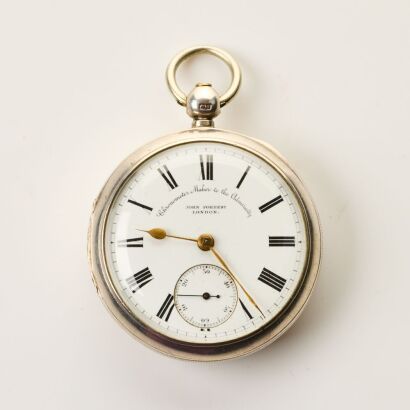 Sterling Silver, 52mm John Forrest London Pair Case Key-Wound Pocket Watch, circa 1899