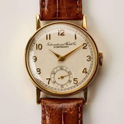 14ct Yellow Gold Cased, 28.5mm IWC CAL.83 Clatrava Sub-Seconds Wristwatch, circa 1938