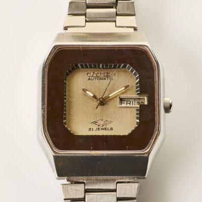 Stainless Steel, 33mm Citizen Eagle 7 Automatic Wristwatch, circa 1980